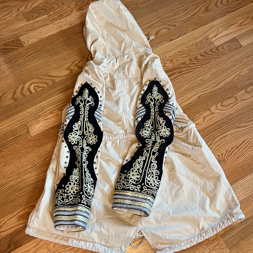 Free People Golden Quill Military Parka Size XSmall NWT - Picture 16 of 16